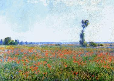 Claude Monet Poppy Field oil painting image